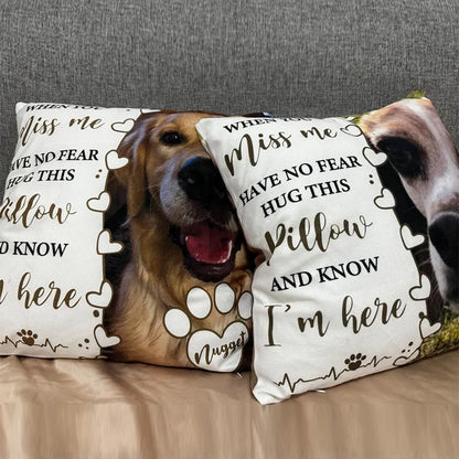 Dog Memorial Pillow,Pet Memorial Gift,Custom Loss of Pet Sympathy Gift
