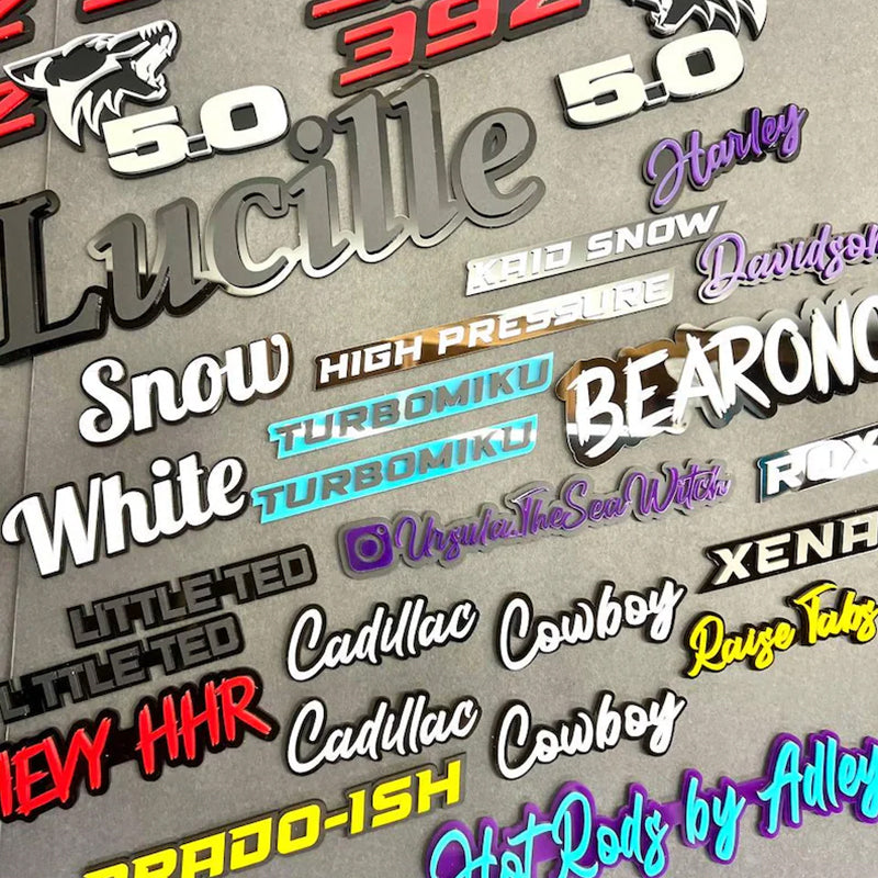 Custom Car Name Emblem Badge Custom