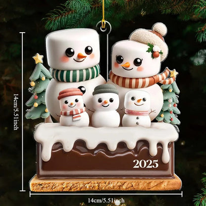 Personalized Christmas Ornament - Custom Family Name & Year