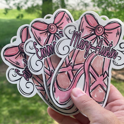 Cheer Bag Tag, Ballet Bag Tag,Cheer Ornament, Ballet Bag Tag