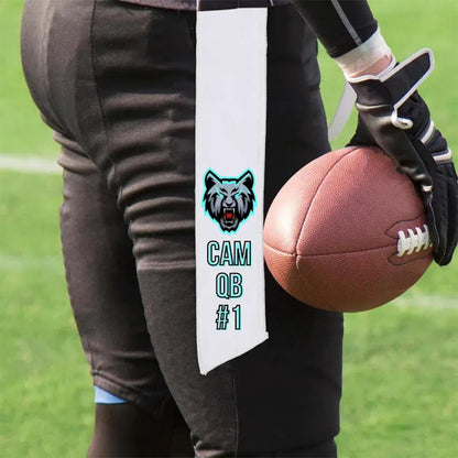 Sports streamer towel personalized for player   towel custom streamer