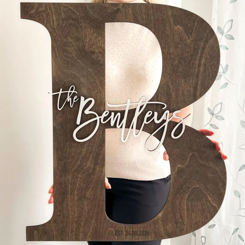 Wooden Letter Guestbook – Unique Wedding Sign Alternative