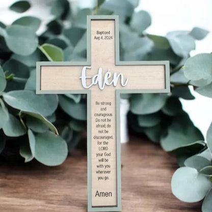 Baptism Cross/ Baptism Gift/Wooden Cross/Baby Shower Gift
