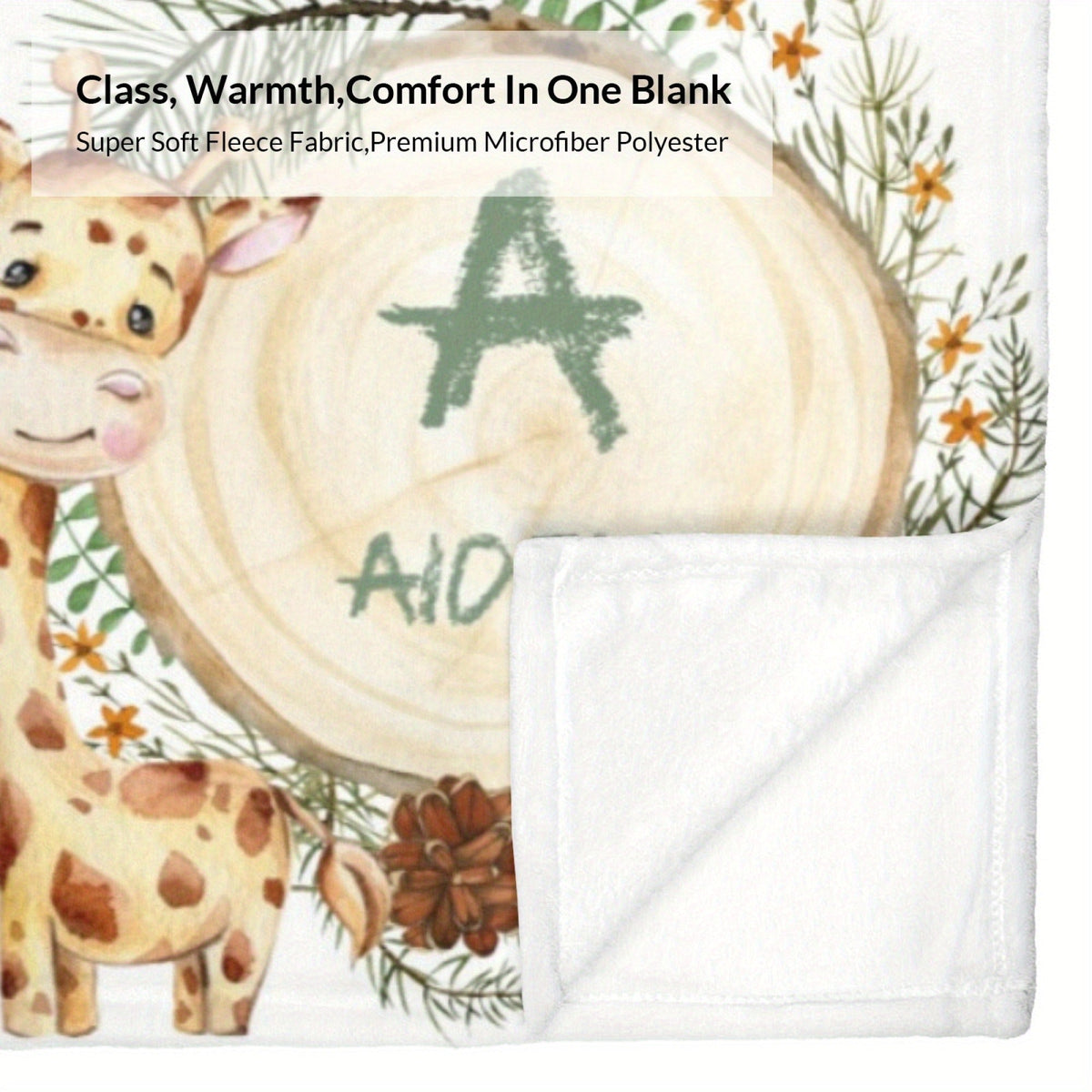 Custom Name Personalized Flannel Blanket