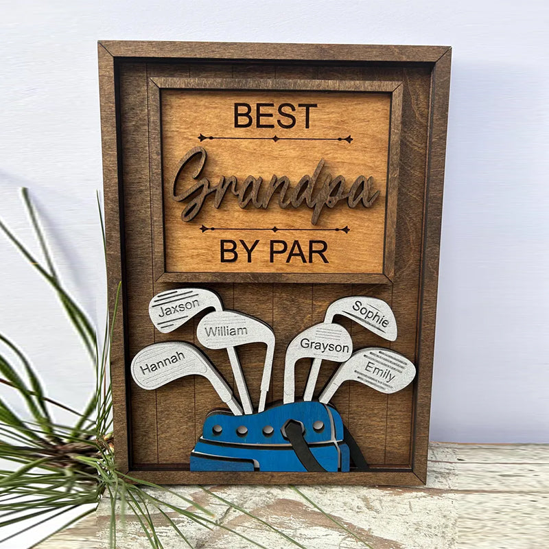 Personalized Dad or Grandpa Golf Sign