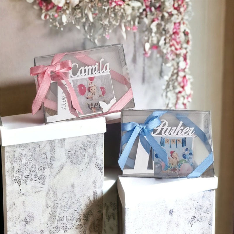 Custom Birthday Photo Magnets  Baby Picture Frames
