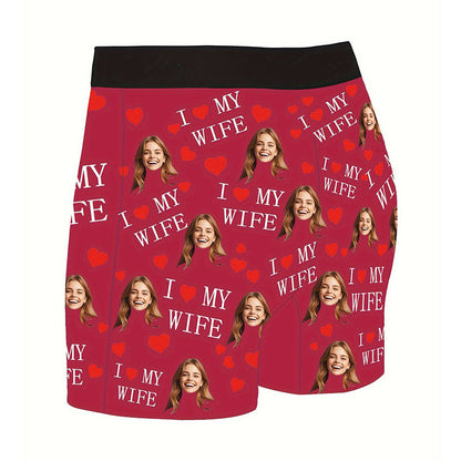 Customized Boxers with Images, Personalized Face Photo Boxers