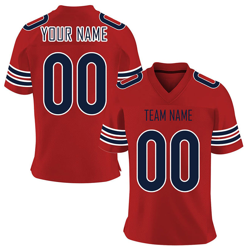 Personalized Football Team Jersey,Custom Football Jersey Stitched Team Name Number