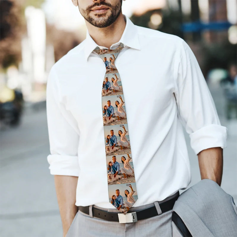 Custom Picture Tie,Photo Tie,Tie for Him,Custom Printed Ties