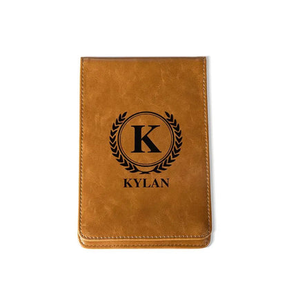 Leather Golf Scorecard Holder Yardage Book Cover