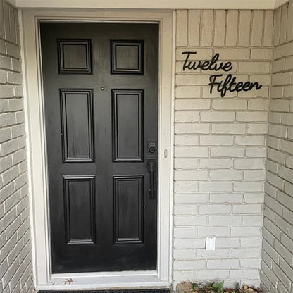 Longhand Cursive House Numbers: Regular Size