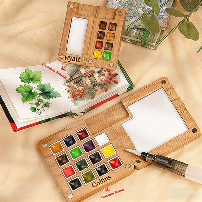 Portable watercolor set, Creative gift idea, Art supplies for journaling