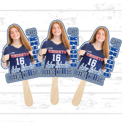 Personalized fan, custom handheld fan, homecoming game fan, sports fan,Graduation Gift
