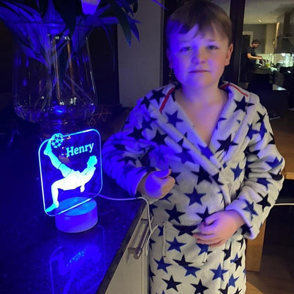 Personalised Football Night Light| Football Night Lamp | Children's Lights | Kids Bedrooms | Football Nursery Decor