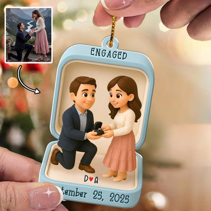 Custom Proposal Photo Figure Ornament