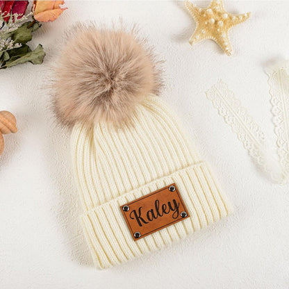Custom Name Baby Beanie,Personalized Kids Winter Beanie