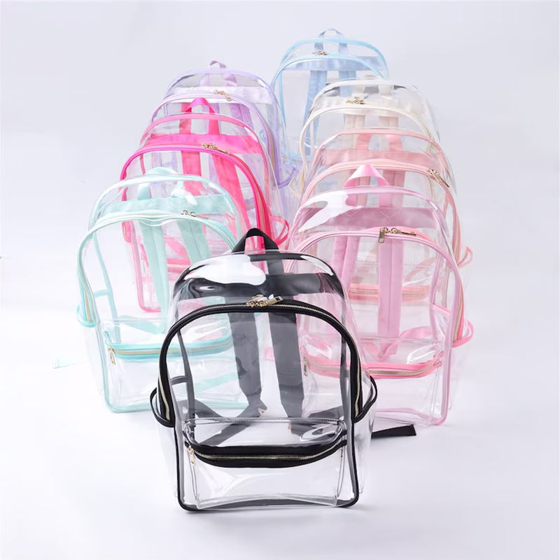 Clear Backpack, Customized Clear backpack with Patches