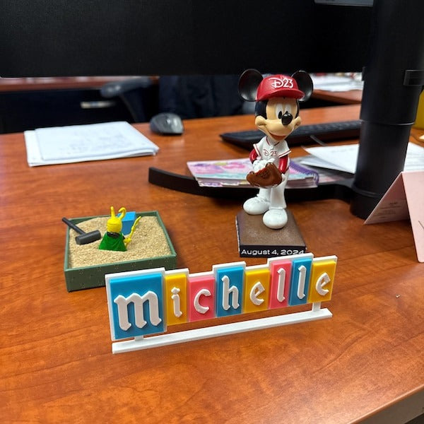 Personalized Desk Name Plate, Desk Name Disney Sign