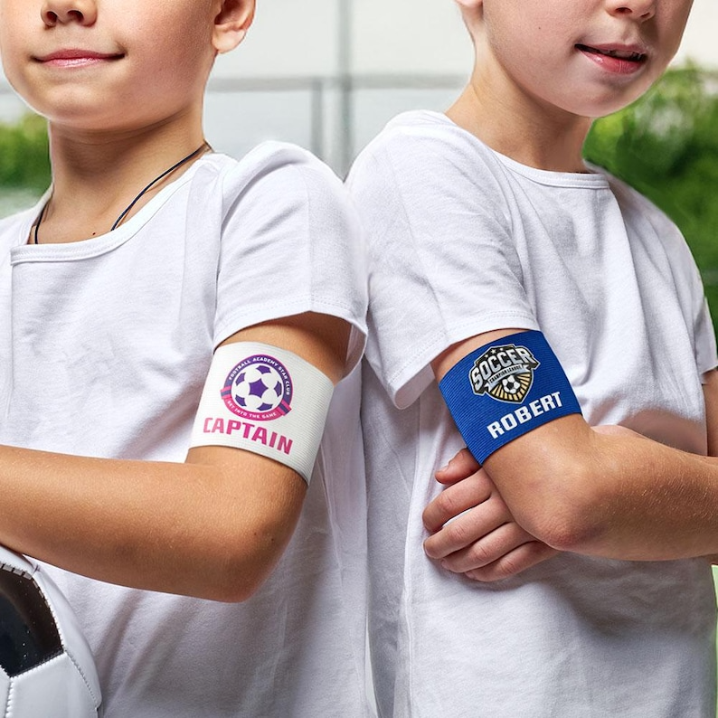 Custom Soccer Captain Armband with Team Logo and Name Arm Band