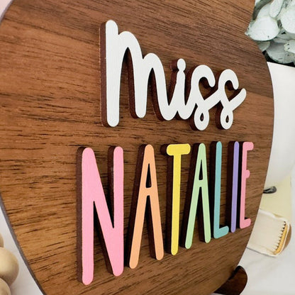 Teacher Name Plate Personalized, Teacher Desk Name Plate