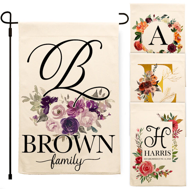 Personalized Garden Flag, Custom Garden Flag