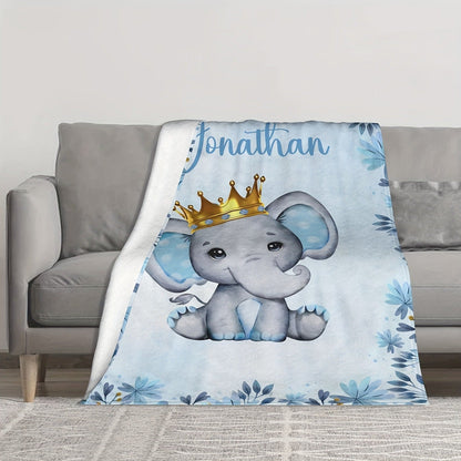 Custom Name Personalized Blanket for Girls Boys
