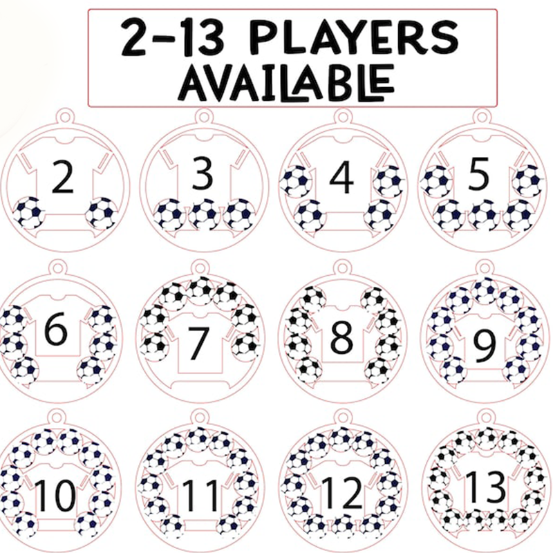 Soccer Team Personalized Ornament, Soccer Player Gift