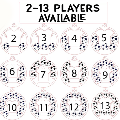 Soccer Team Personalized Ornament, Soccer Player Gift