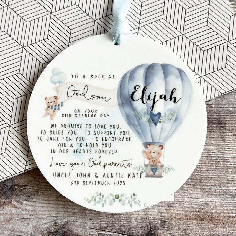 Personalised Promise to Godchild Christening Baptism Gift Baby