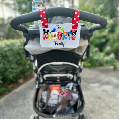 Personalized Family Name Stroller Tag