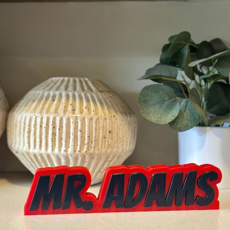 Personalized Teacher Name Plate