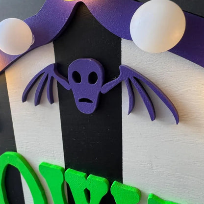 Halloween Door Hanger: 'It's Showtime' Decor