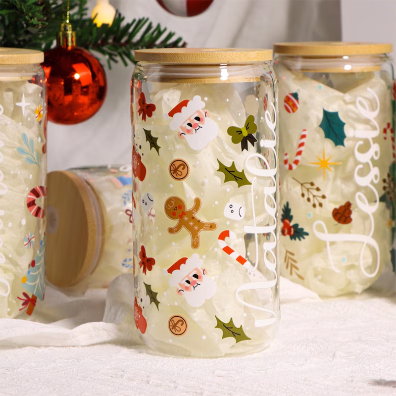 Personalized Christmas Tree Snack Glass