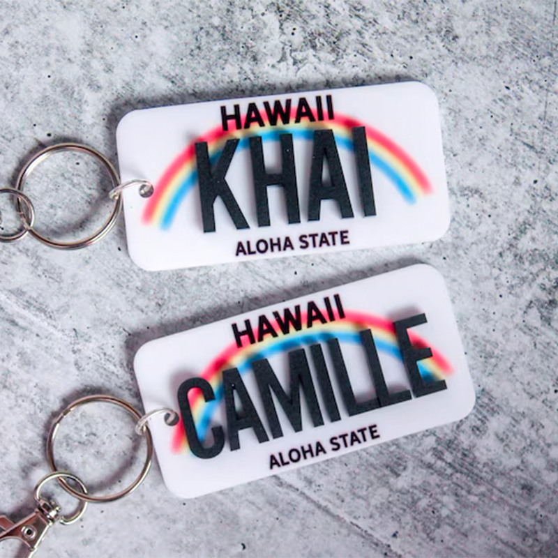 License Plate Keychain | Custom License Plate