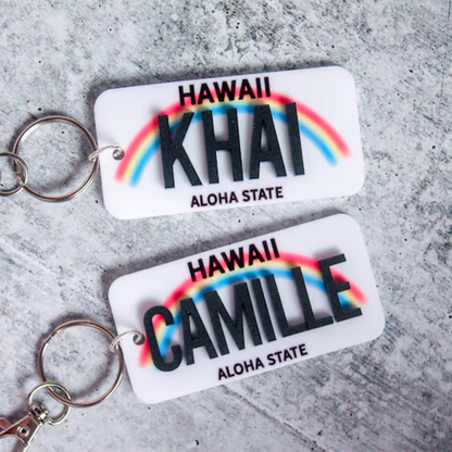 License Plate Keychain | Custom License Plate