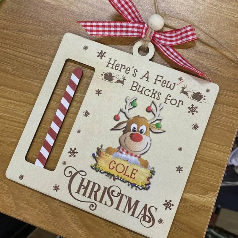 Custom Cute Money Holder Christmas Ornament 2025