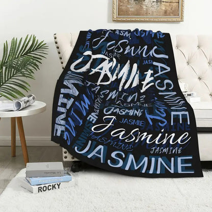 Personalized Custom Name Blanket - Soft Flannel Throw