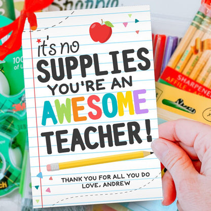Teacher Appreciation Gift Tag  Acrylic Tag