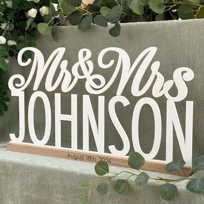 Established Sign, Last Name Established Sign, Family Established Sign, Mr and Mrs Sign
