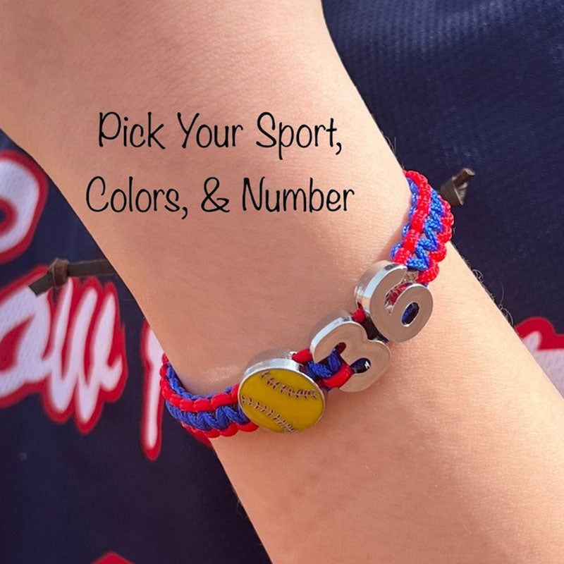 Custom Softball, Football, Basketball Team Bracelets