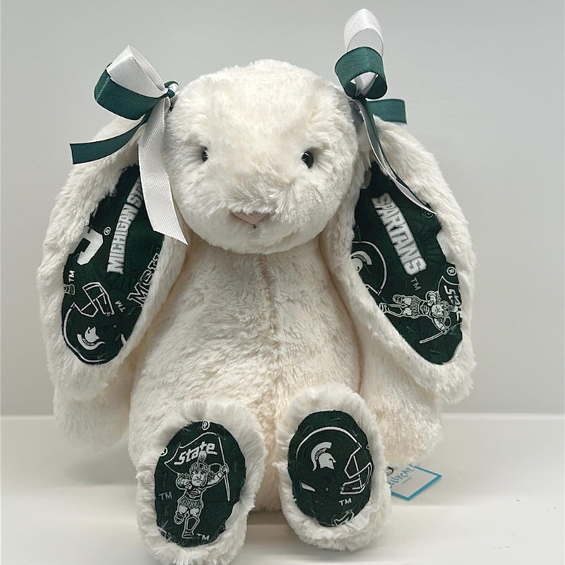 Custom Collegiate Jellycat Bunny: College Acceptance, Graduation