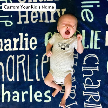Custom Blanket with Name - Personalized Blanket - Name Blanket