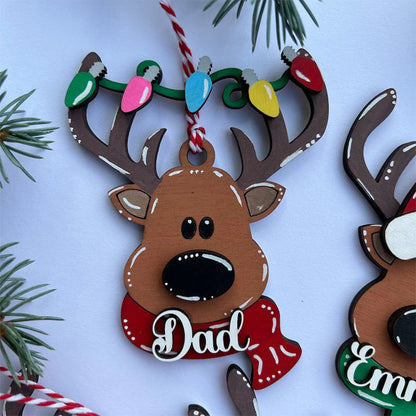 Christmas stocking tag, personalized family ornament