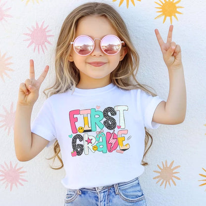 Comfort Colors First Grade Shirt, Custom Teacher Shirt