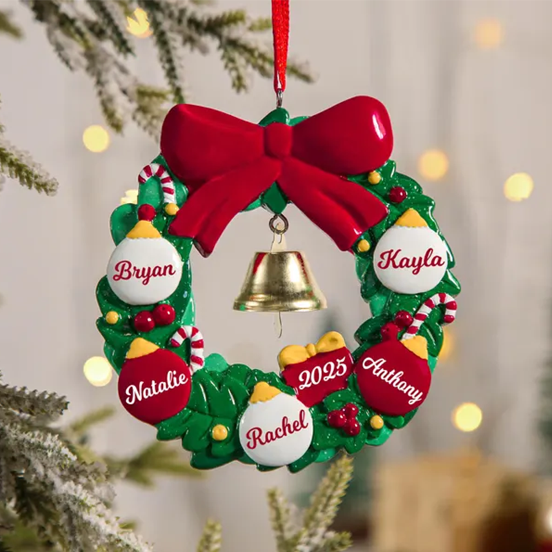 2025 Family Christmas Tree Ornament, Christmas Ornaments With Name