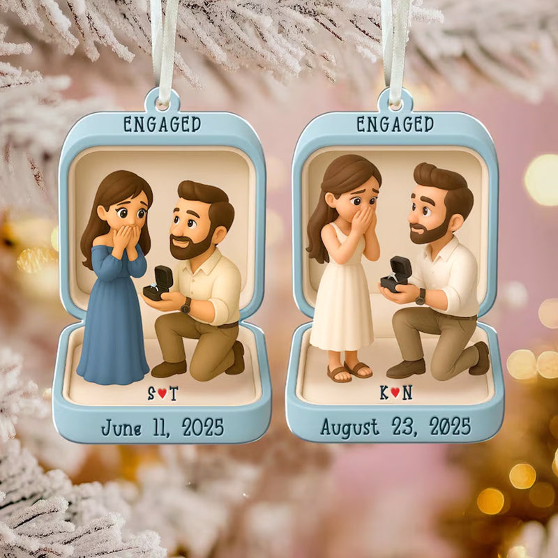 Custom Proposal Photo Figure Ornament