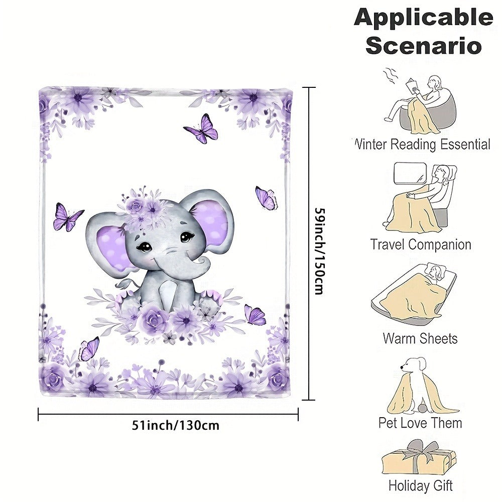 Personalized Animal Fleece Blanket with Custom Name And Letter Design