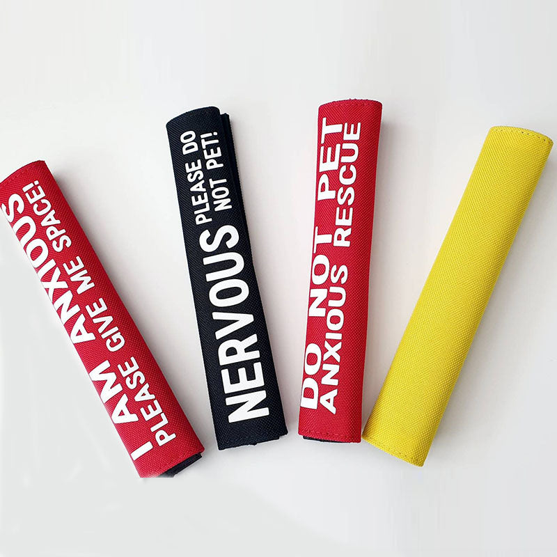 Personalized dog lead sleeve, custom made, color of your choice and custom text