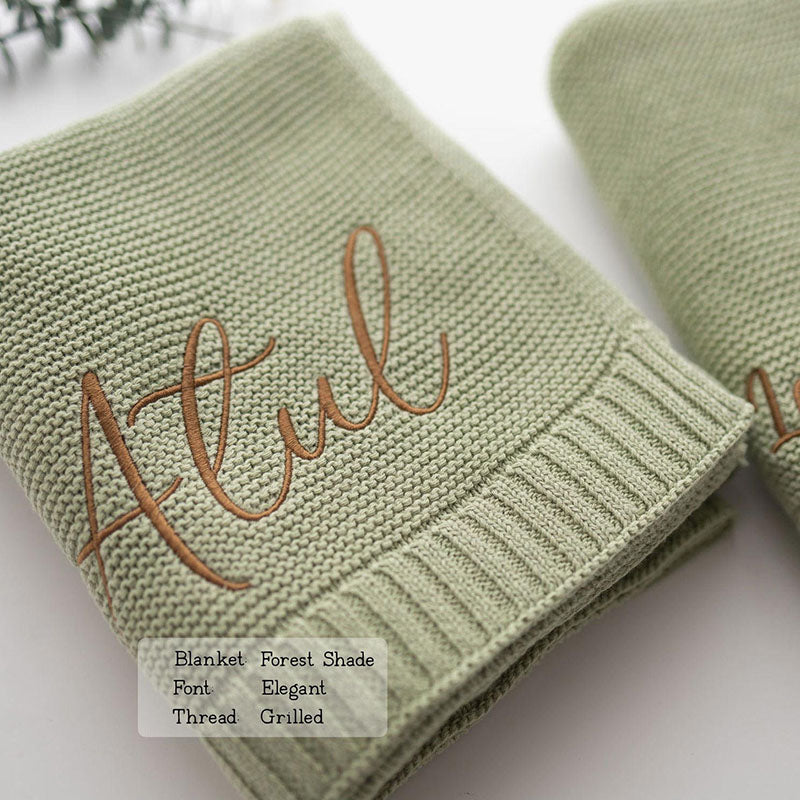 Personalized Baby Blanket For Baby Girl Boy,Embroidered Baby Blanket With Name,Monogrammed Baby Blanket,Baby Shower Gift