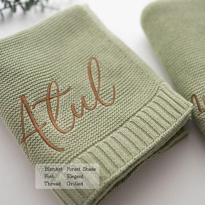 Personalized Baby Blanket For Baby Girl Boy,Embroidered Baby Blanket With Name,Monogrammed Baby Blanket,Baby Shower Gift